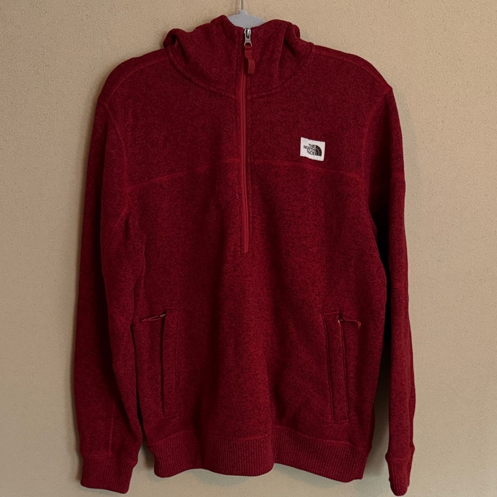 The North Face Men's Zip-Up Hood in Deep Red